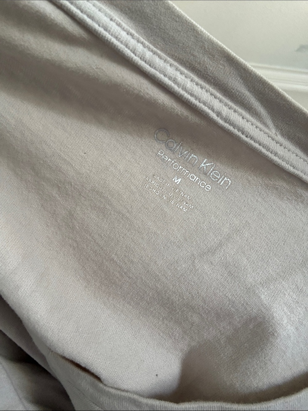Calvin Klein Performance Men's Light Beige Crew Tee